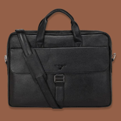 Ashwin Genuine Leather Laptop Bag Mozri